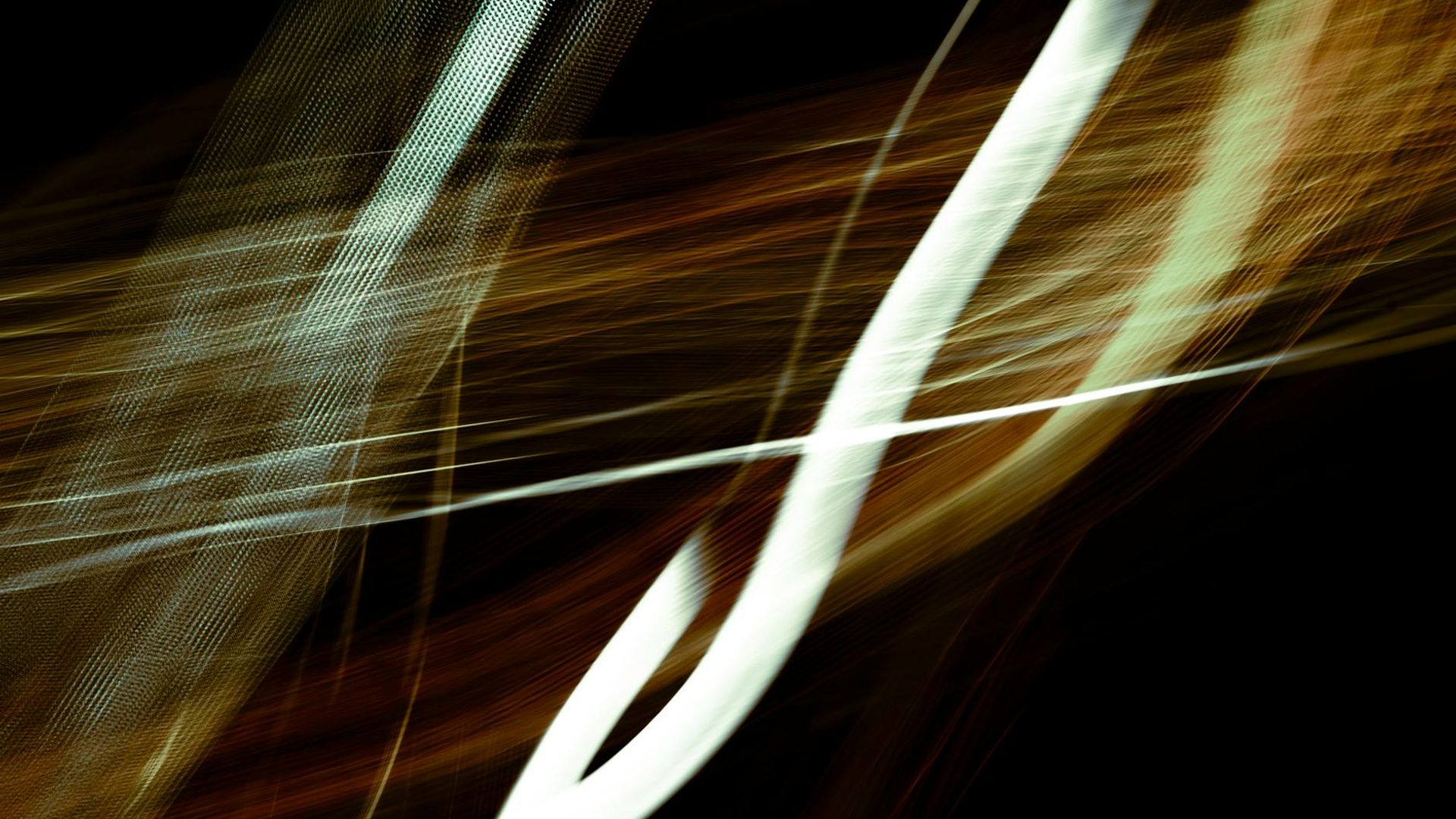 Vibrant light trails in a dark room representing energy and movement